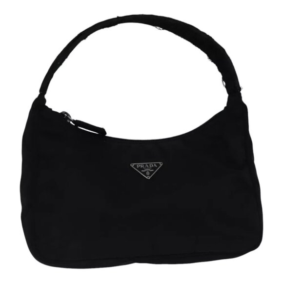 PRADA Hand Bag Nylon Black Auth bs17793 - Picture 1 of 14